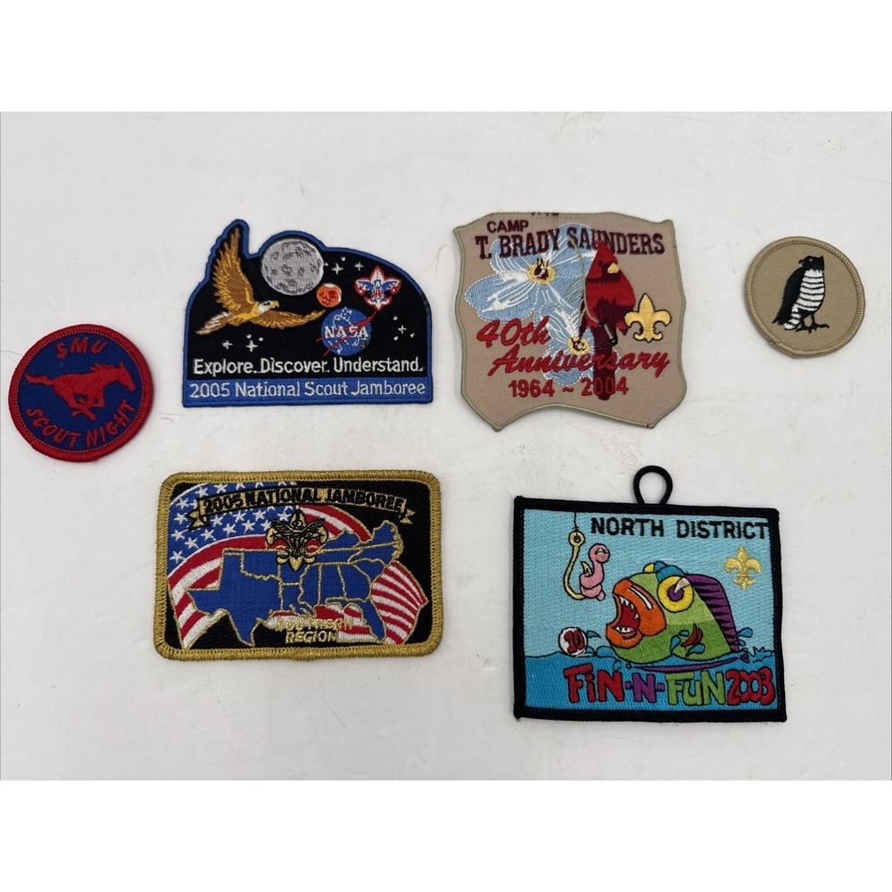 Lot of 6 Vintage 2000's era Boy Scout Patches ~ Mixed Collection 🔥BSA